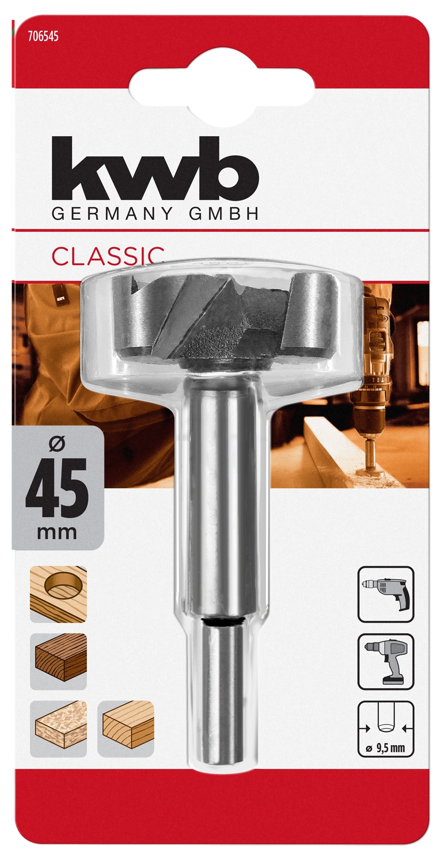 Kwb Forstnerbohrer 45 mm SB Kwb Forstnerbohrer 45 mm SB