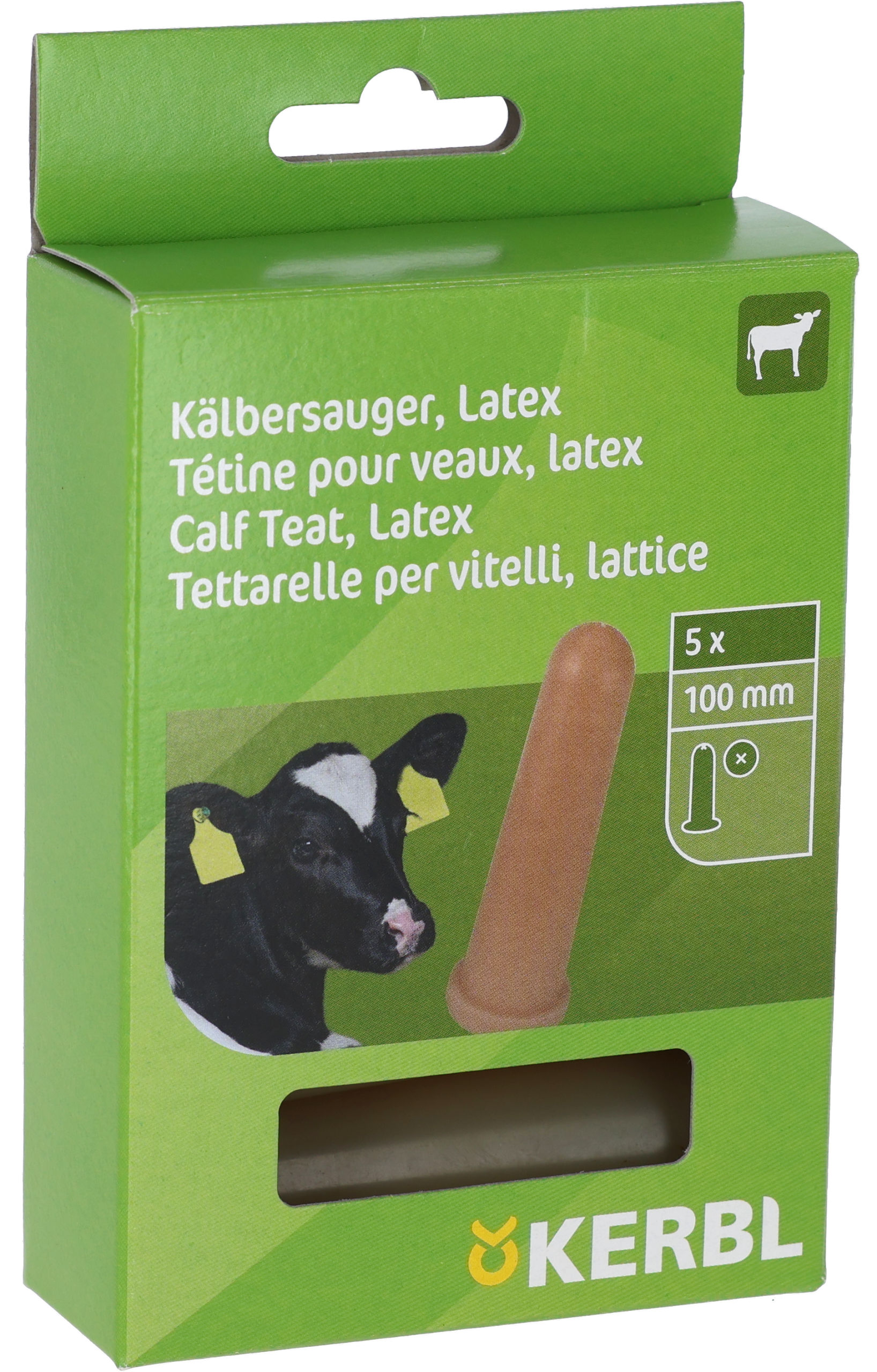 Kerbl Latex-Sauger, 100 mm, 5 St. im Pack