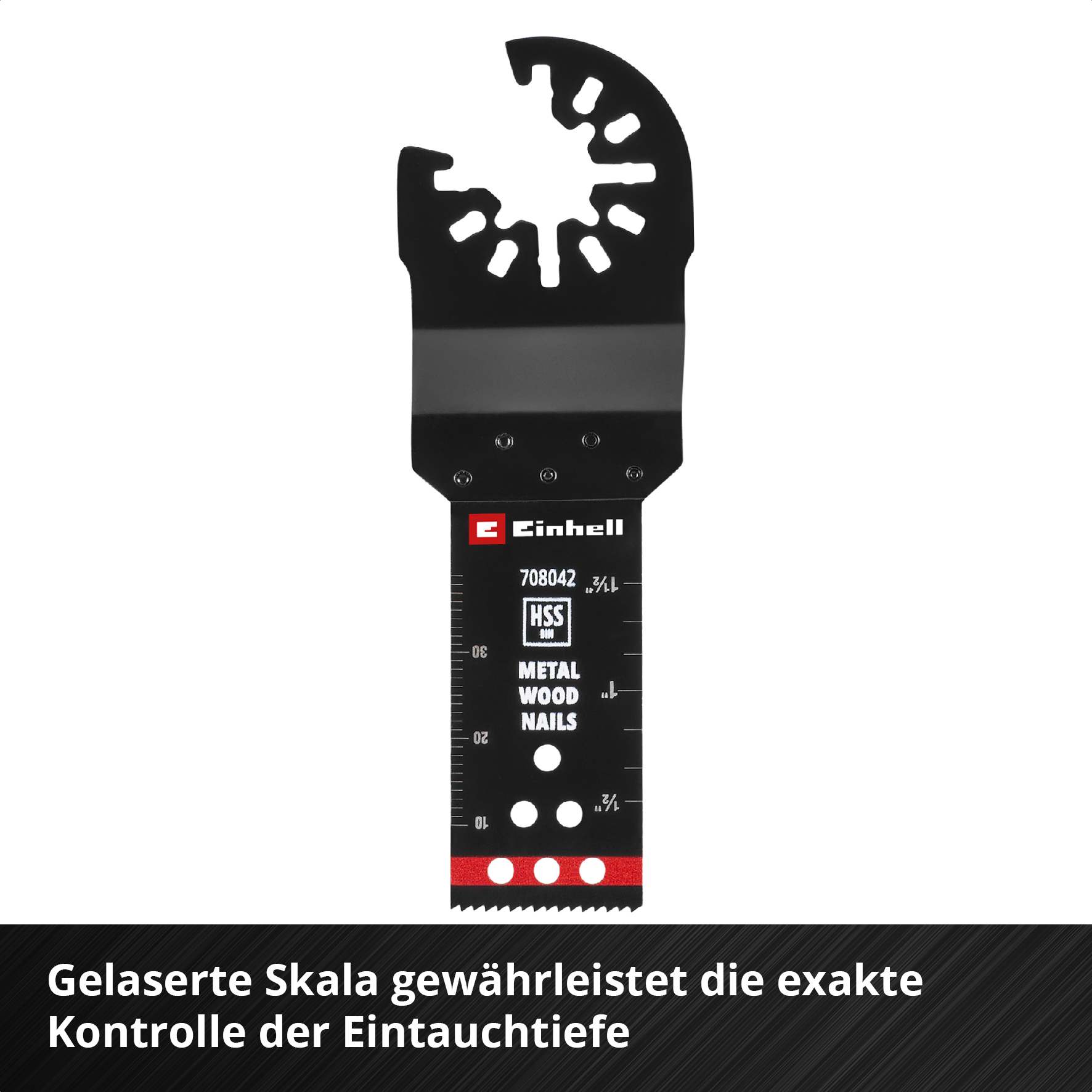Einhell HSS-BiM-Tauchsägeblatt mit Universalaufnahme, gerade, 22 x 48 mm