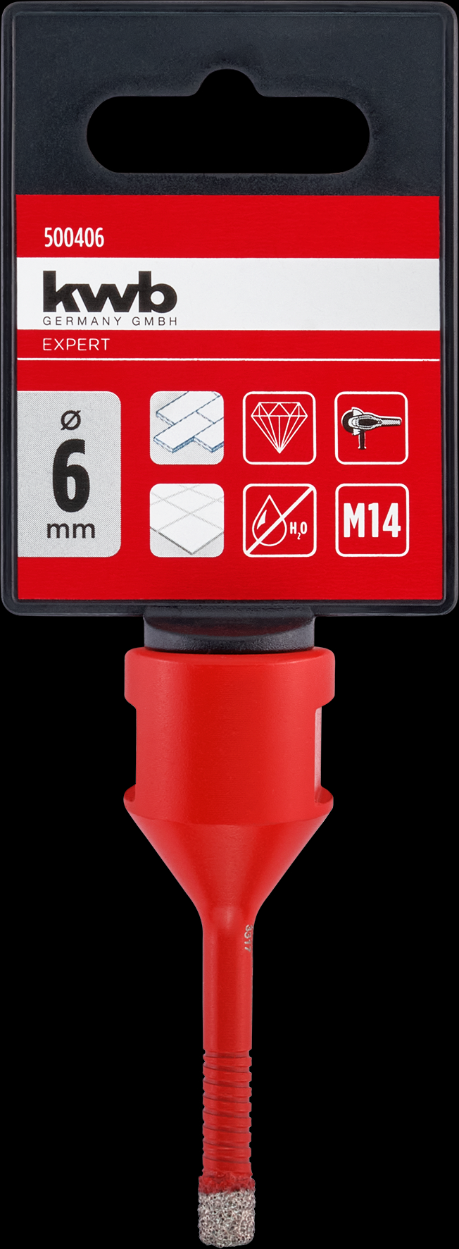 kwb Diamant-Fliesenbohrer M14, 6 mm kwb Diamant-Fliesenbohrer M14, 6 mm