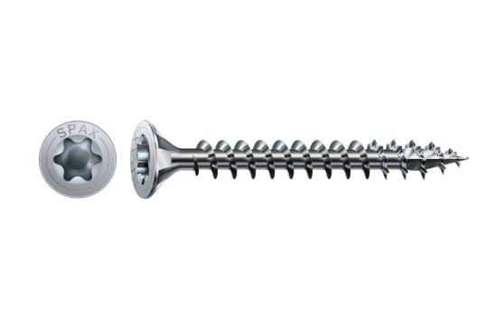 SPAX Universalschraube, 4 x 25 mm, Vollgewinde, Senkkopf, T20, 4CUT, WIROX - 1191010400253
