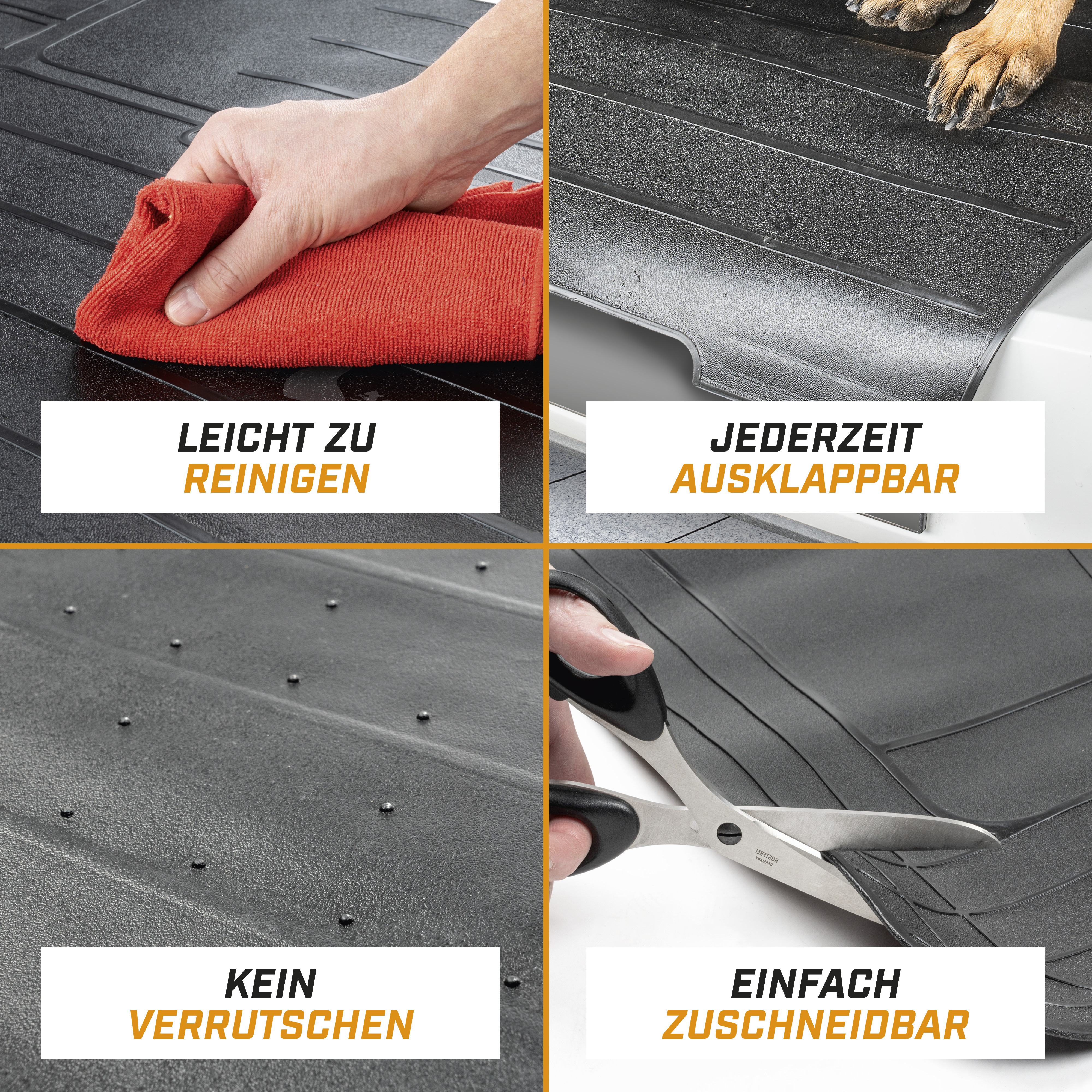 CarComfort Kofferrraummatte Bootguard mit Ladekantenschutz