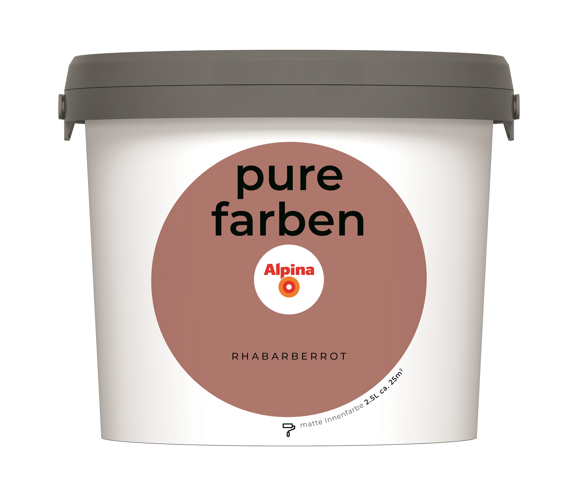 Alpina Pure Farben Rhabarberrot, 2,5 Liter