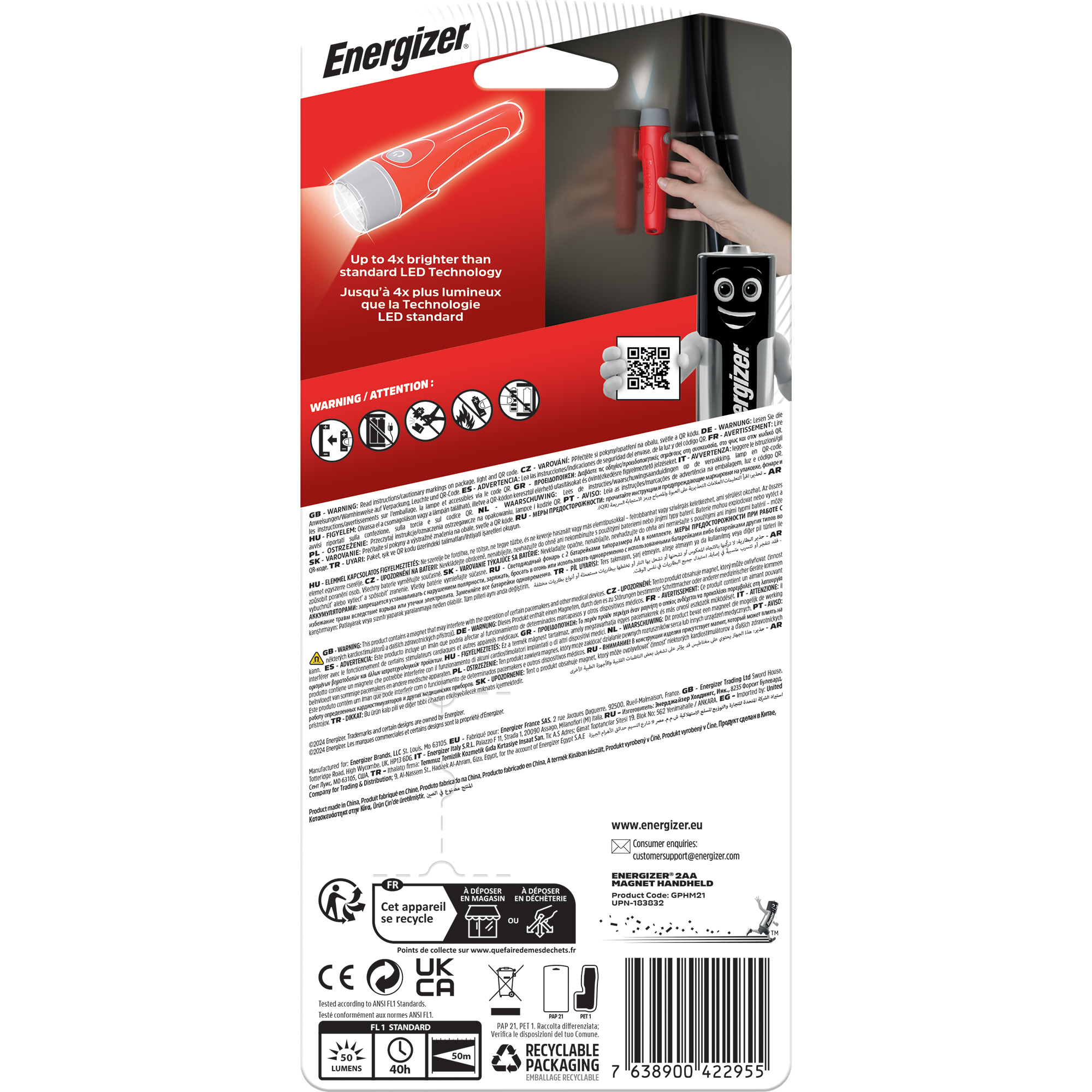 Energizer Taschenlampe Magnet LED Energizer Taschenlampe Magnet LED
