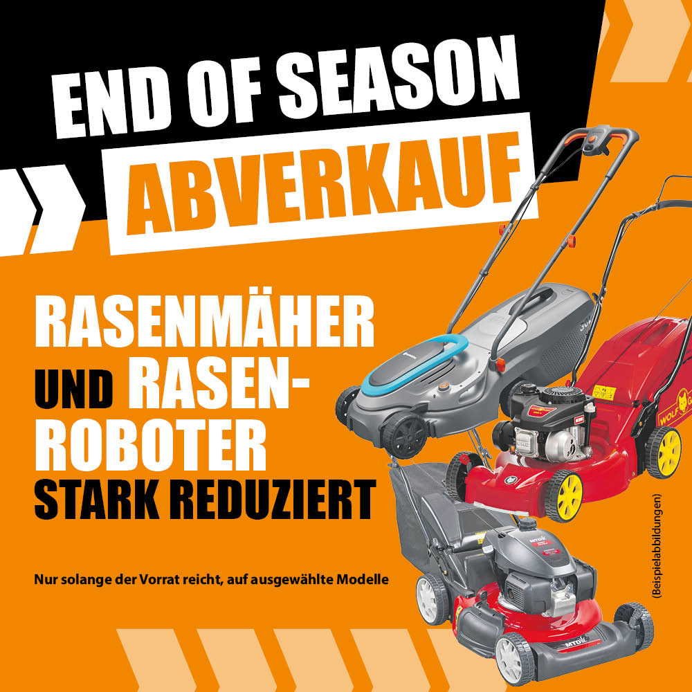 EndofSeason Rasenmäher Ausverkauf_Banner_mobil