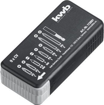 113891-100 Kwb Bit-Box, 9-tlg.