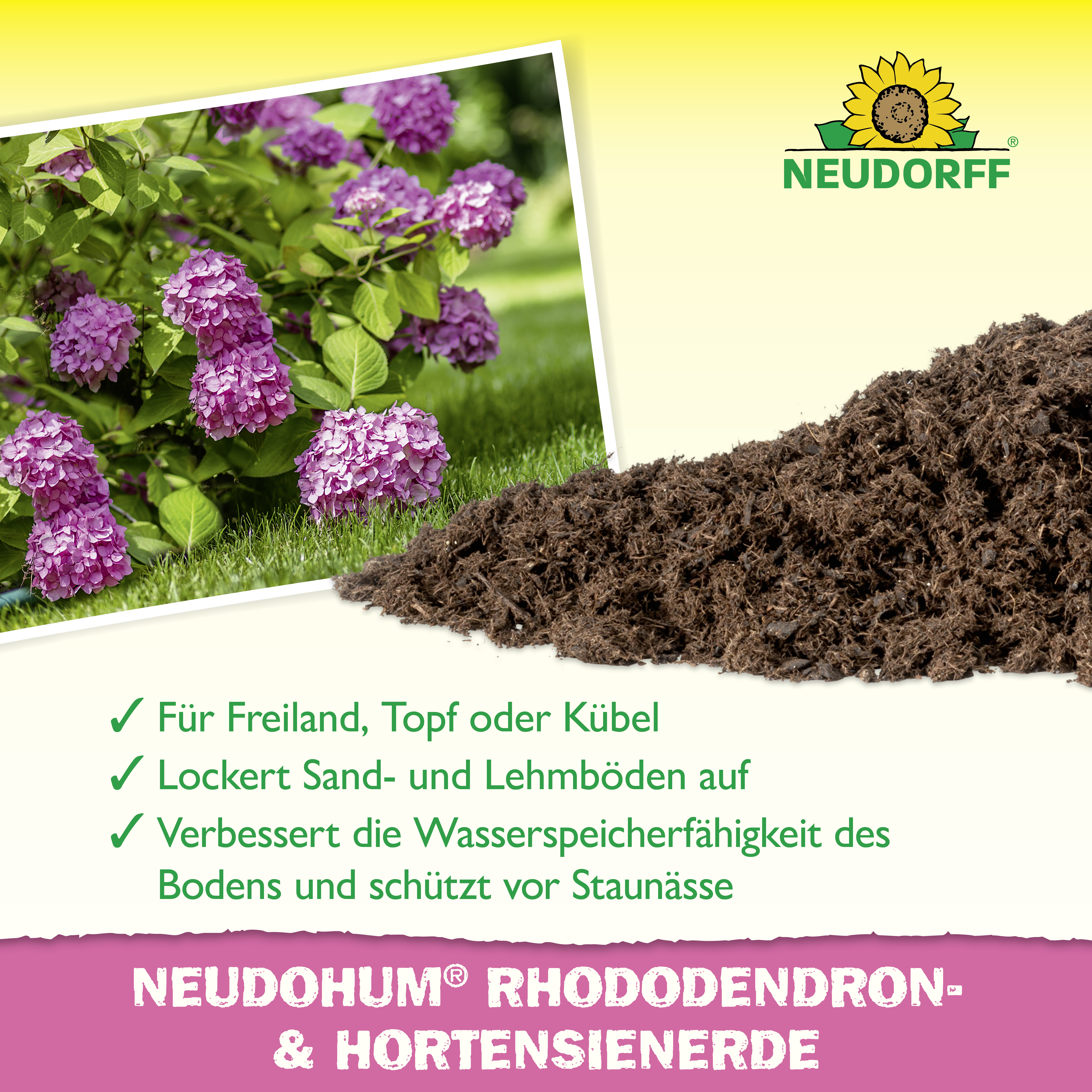 Neudorff Rhododendron- und Hortensienerde, 40 l