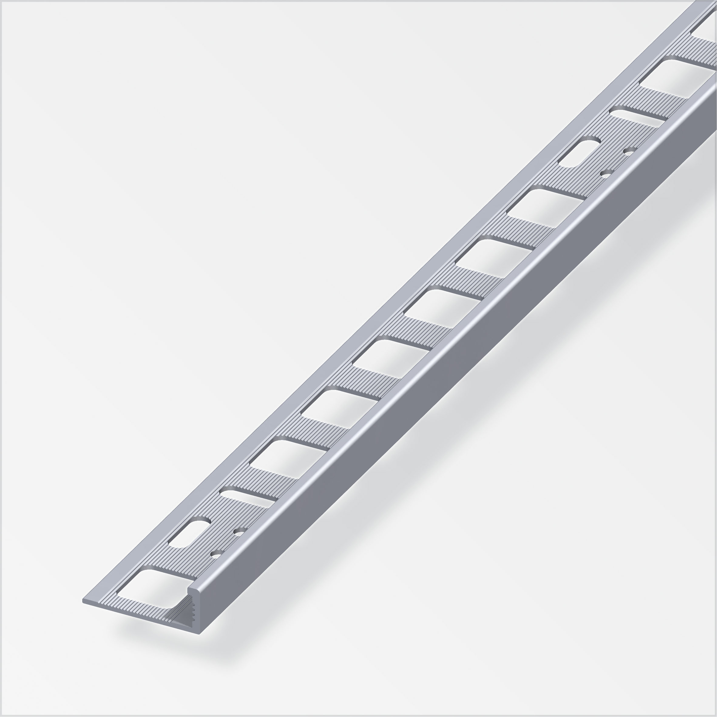 Alfer Fliesen-Standard-Profil 15 mm, aluminium