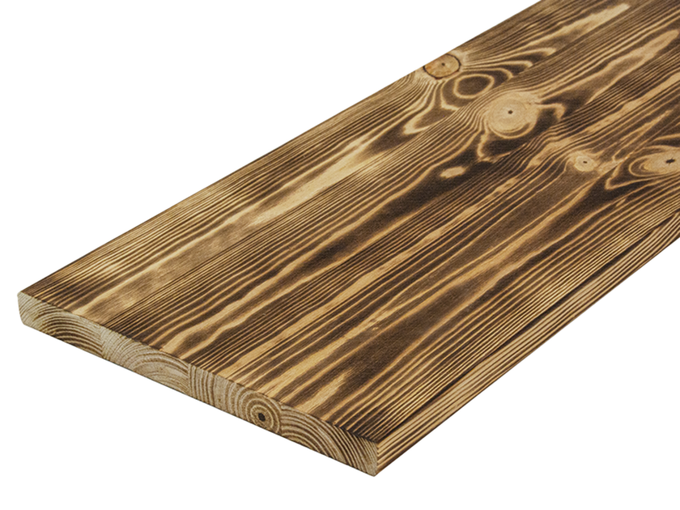 Rettenmeier Leimholz Kiefer geflammt "Antik", 300 x 2000 mm Rettenmeier Leimholz Kiefer geflammt "Antik", 300 x 2000 mm