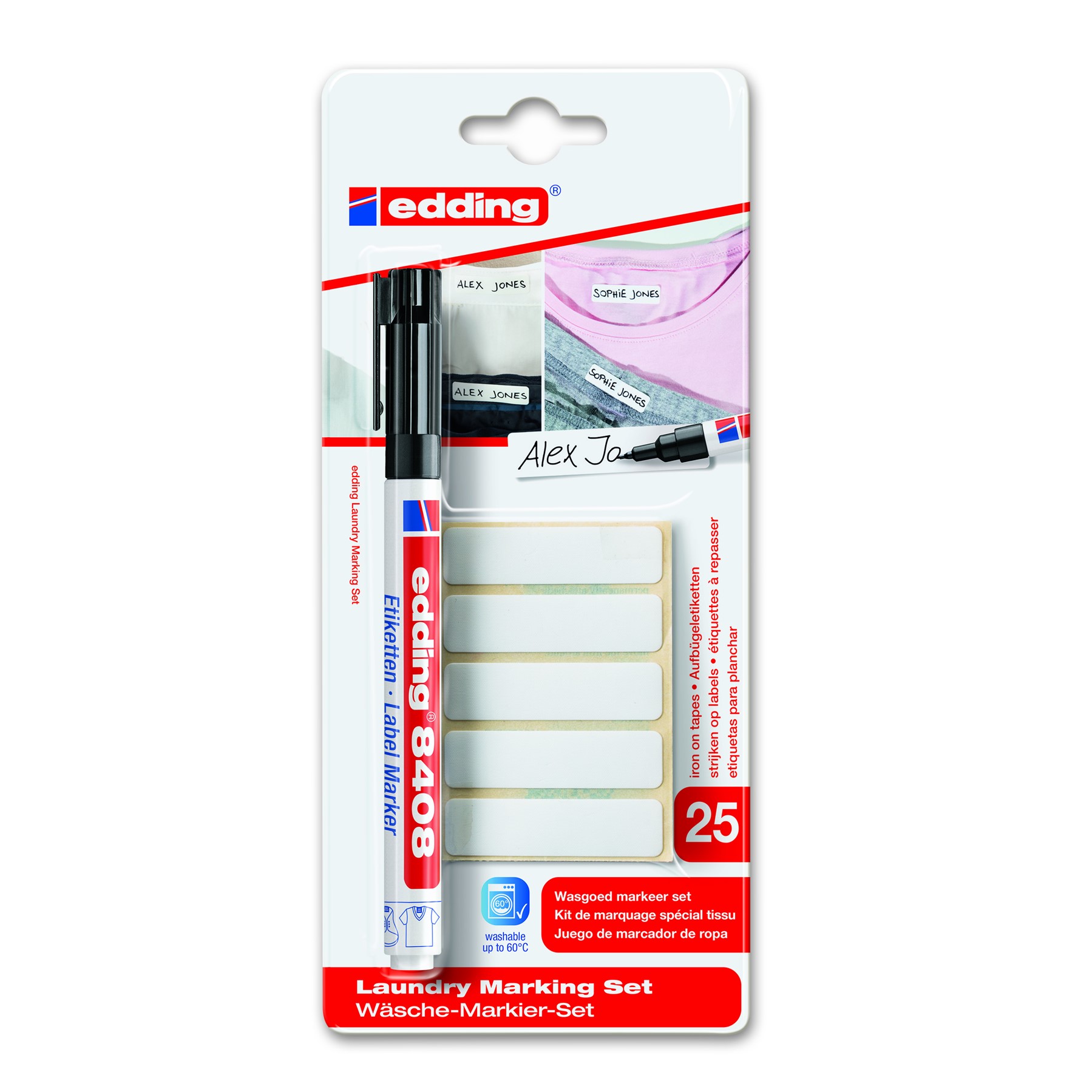 e-8408_1_black_4057305006622 Edding 8408/1 Wäsche Marker-Set, schwarz
