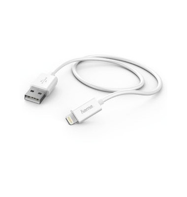 hama-anschlusskabel-basic-usb-a-lightning-st-st-l-1-m-weiss-4047443318183 Hama Sync-Kabel, Lightning, 1M, weiß
