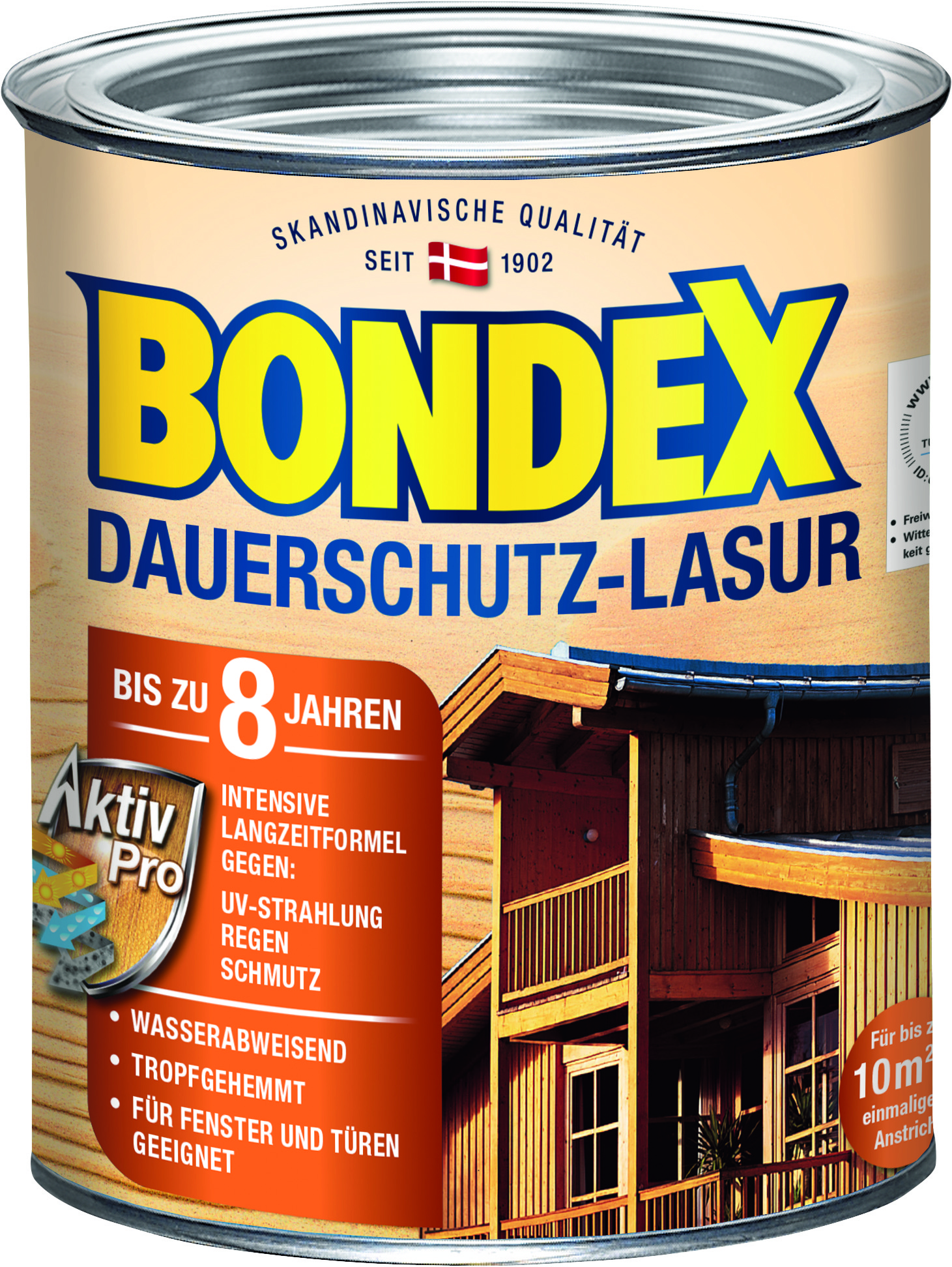 Bondex Dauerschutz-Lasur Grau, 750ml