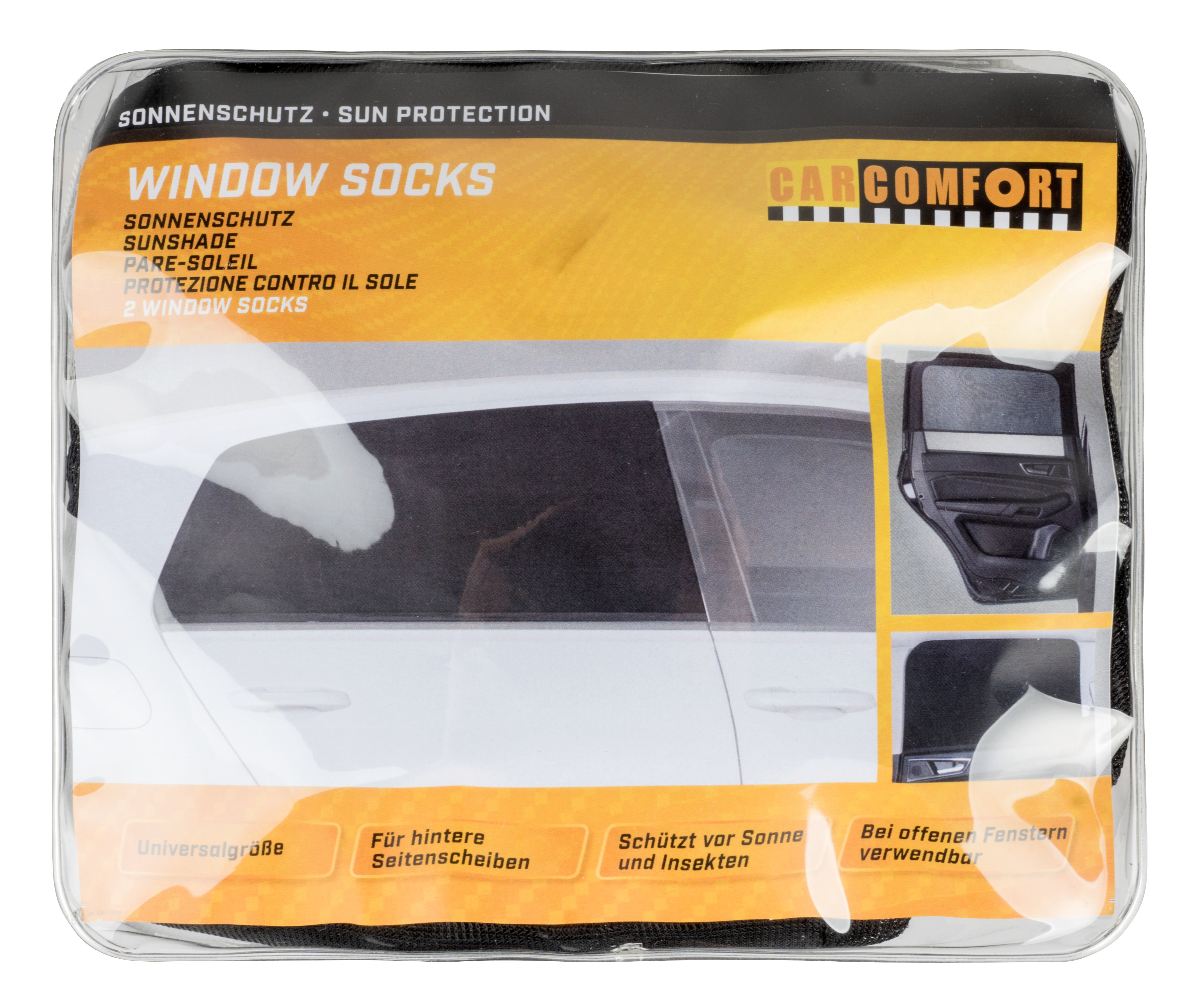 CarComfort Sonnenschutz window socks, 2 Stück