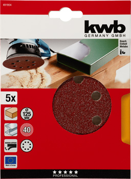 Kwb Klett-Haftscheiben, 125 mm, K40