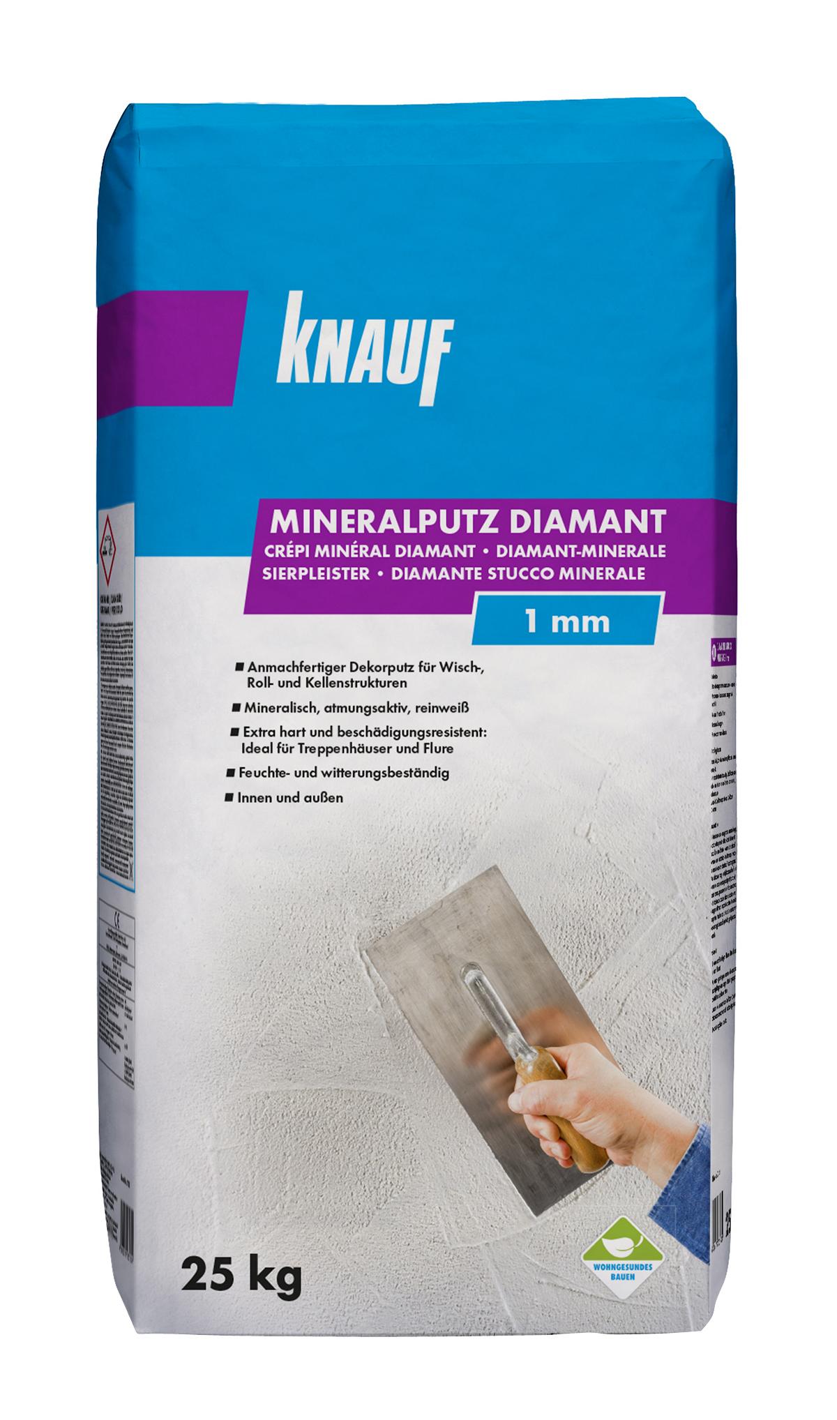 4006379035304_Mineralputz_Diamant_1mm_25_kg Knauf Mineral Diamantputz, 25 kg