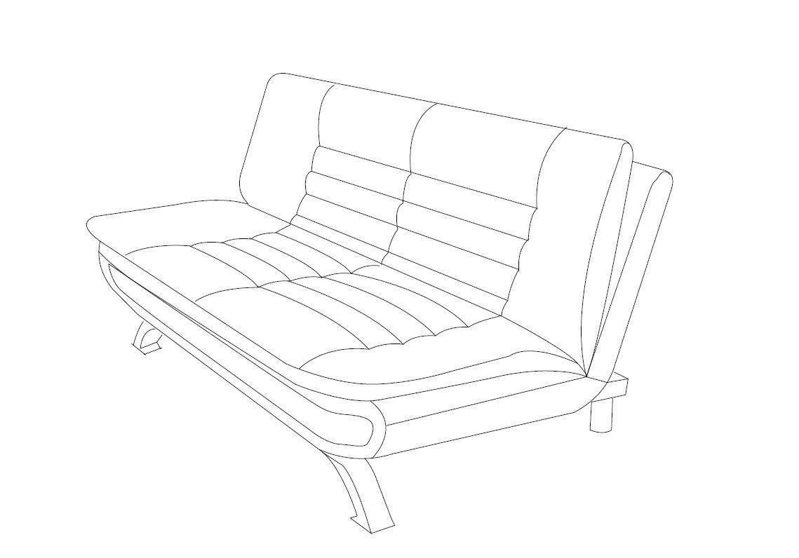 Actona Schlafsofa Faith, 196 x 98 x 91 cm, dunkelgrau/schwarz