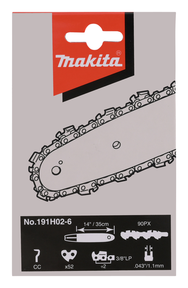 Makita Sägekette 90PX, 35 cm, 1,1 mm, 3/8 HM Makita Sägekette 90PX, 35 cm, 1,1 mm, 3/8 HM