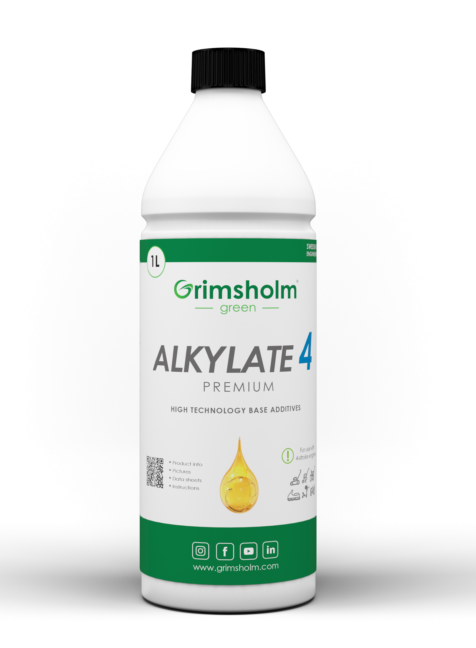 Grimsholm Alkylatbenzin 4-takt, 1 Liter Grimsholm Alkylatbenzin 4-takt, 1 Liter