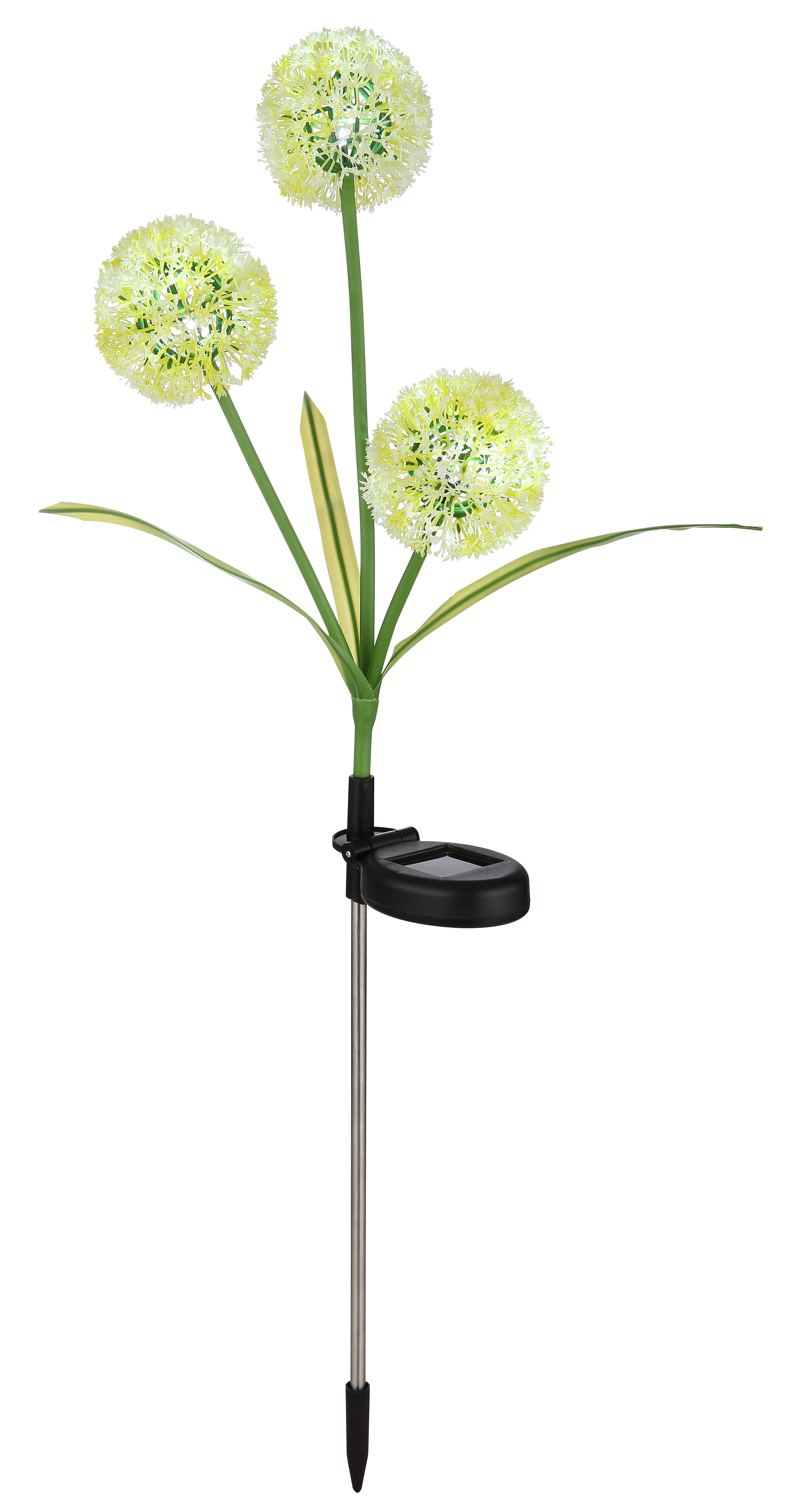 Globo Solarleuchte edelstahl, 3 x LED Globo Solarleuchte edelstahl, 3 x LED