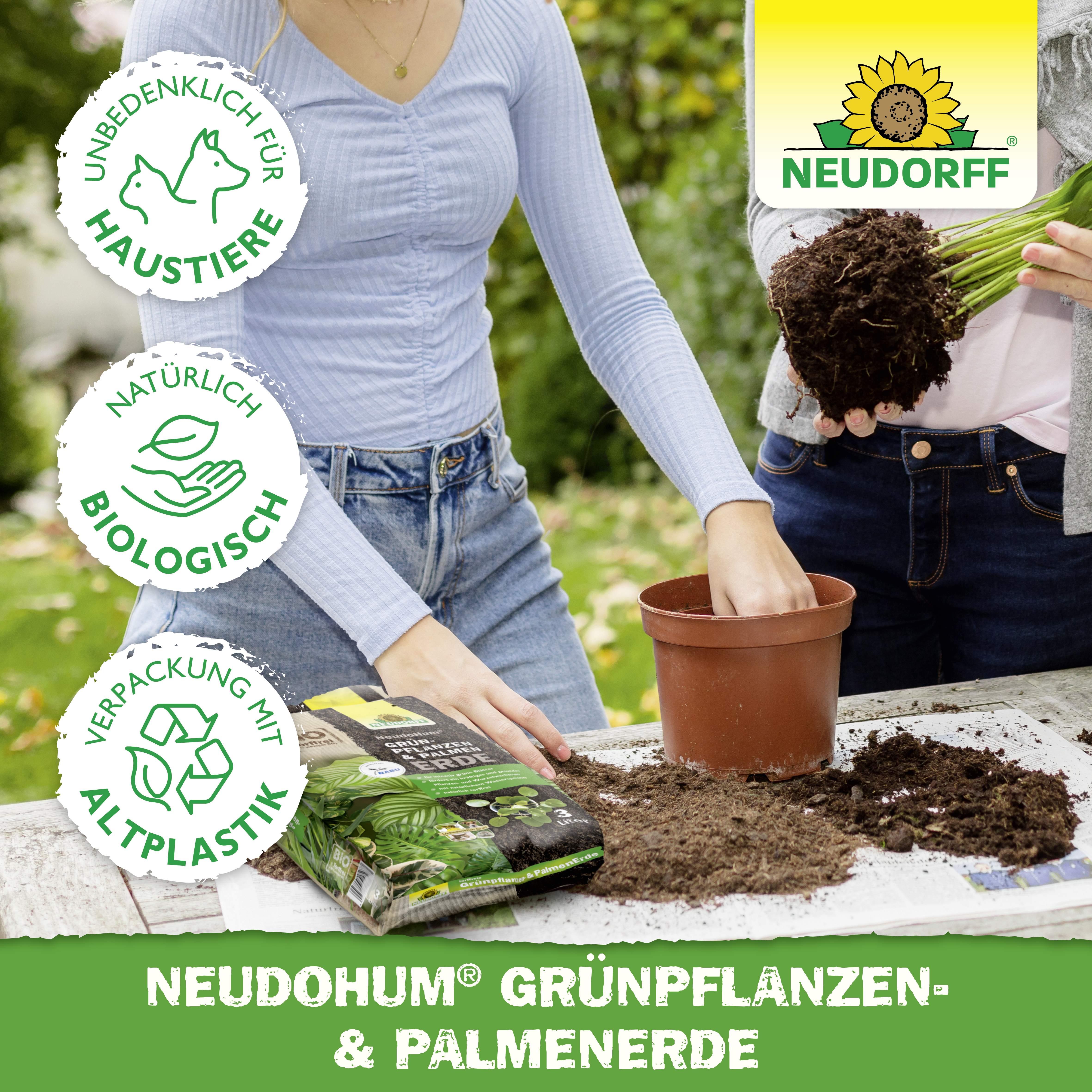 Neudorff NeudoHum Grünpflanzen- & PalmenErde, 20 L