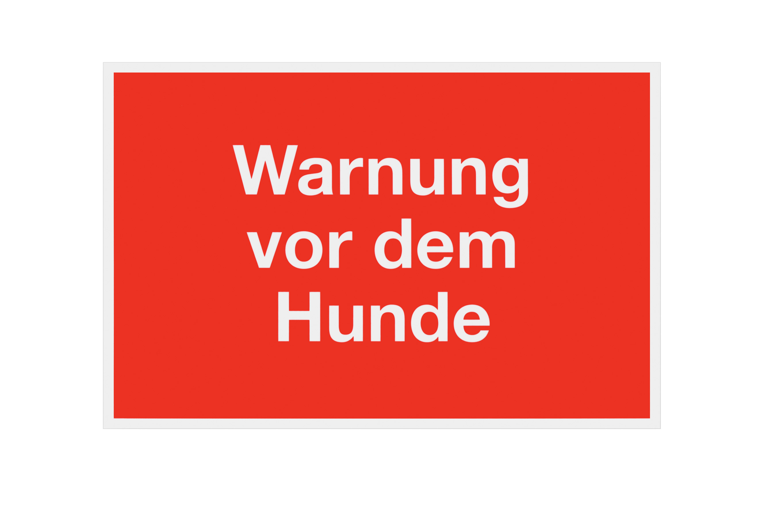 Metafranc Hinweisschild, "Warnung vor dem Hunde" Metafranc Hinweisschild, "Warnung vor dem Hunde"