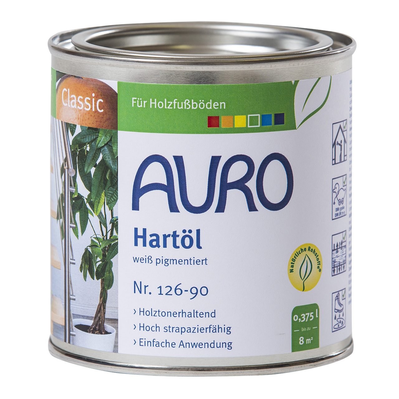 616390-AURO-Hart-l-weiss-375ml Auro Hartöl Nr. 126, 375 ml