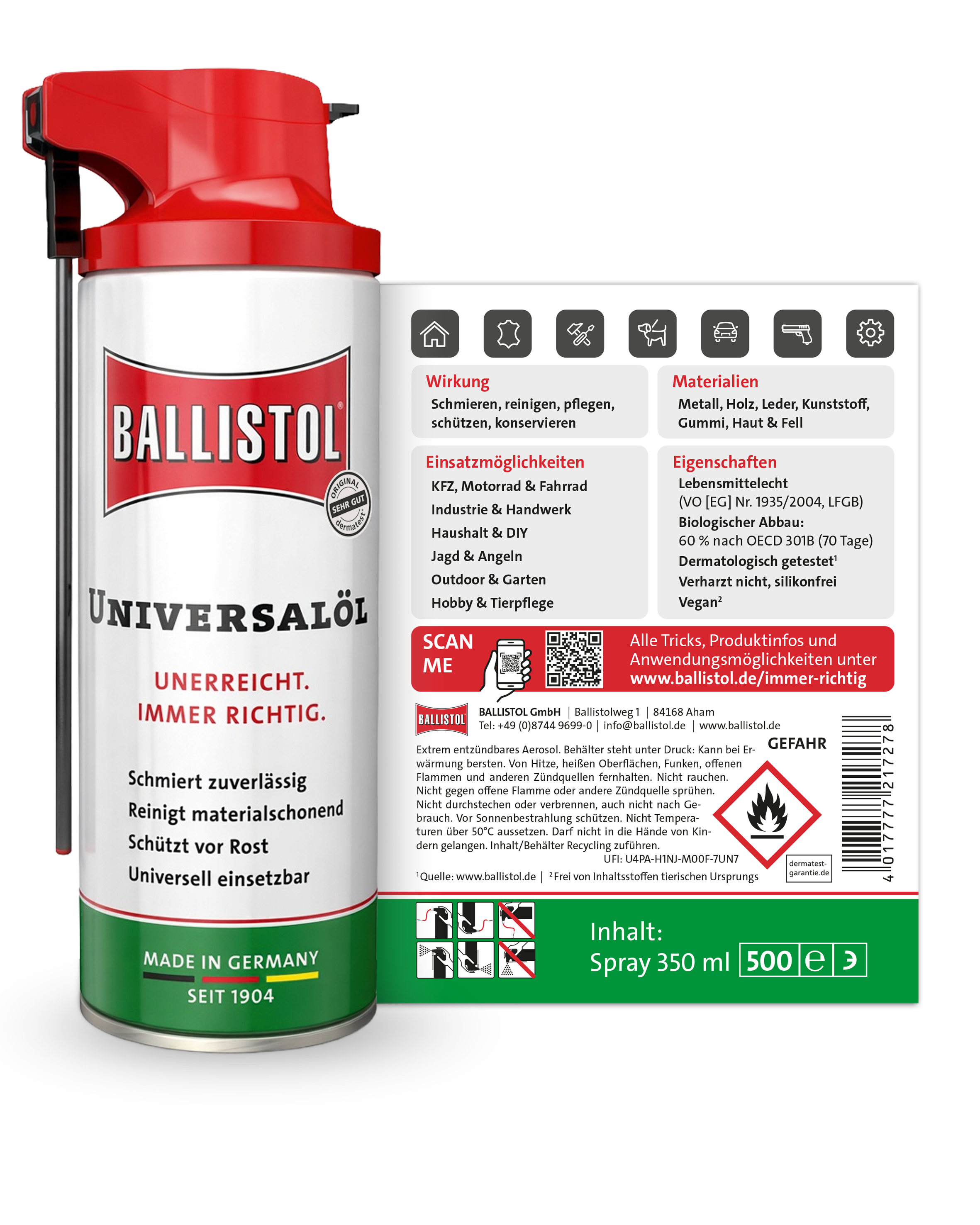 Ballistol Universalöl VarioFlex, 350 ml
