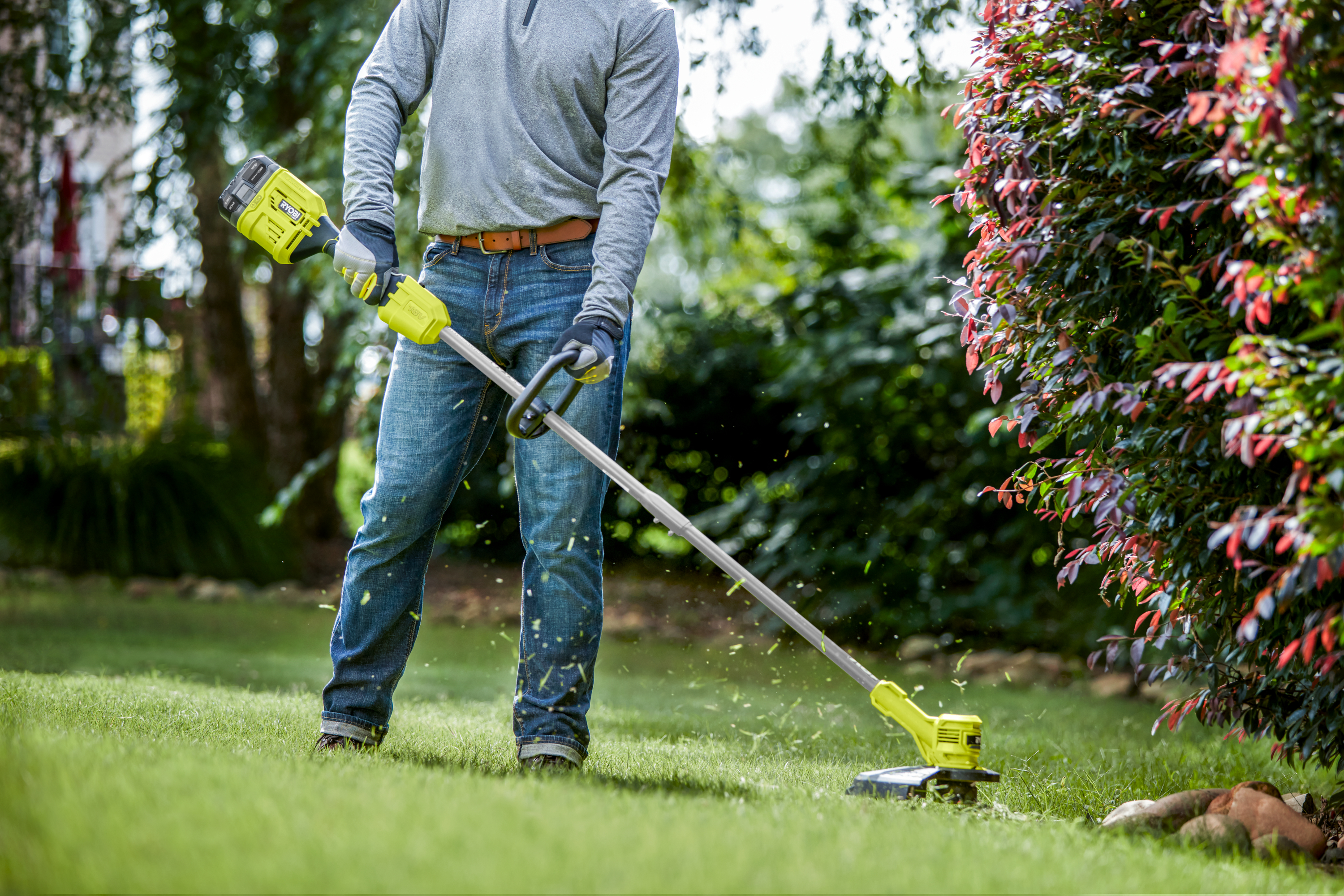 Ryobi 18 V ONE+ HP Brushless Akku-Rasentrimmer RY18LTX33A-0, ohne Akku und Ladegerät