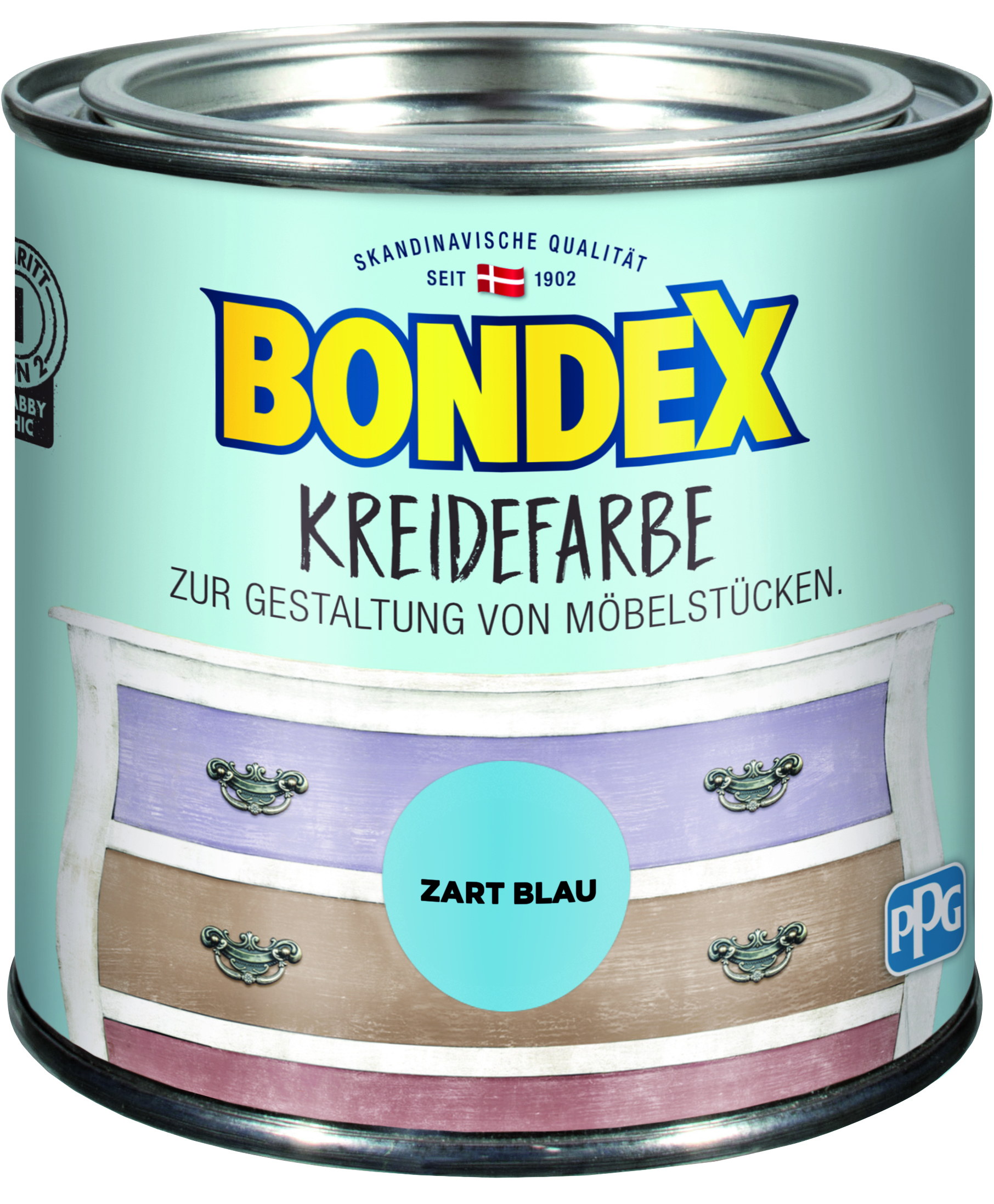 5010426802527xmqBn9pokH99x Bondex Kreidefarbe Zart Blau, 0,5L