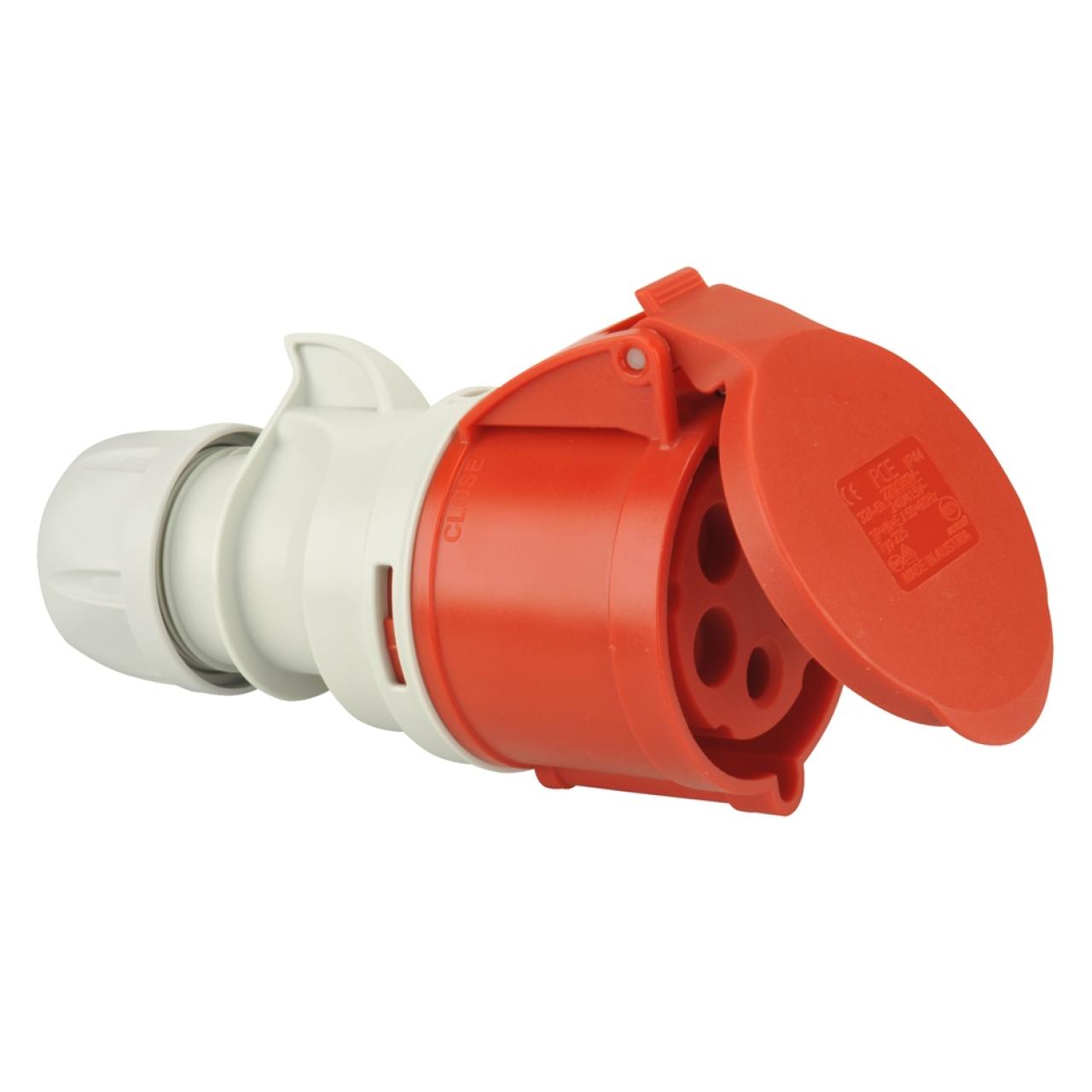 129677  CEE-KUPPLUNGS-STECKDOSE 32A,ROT