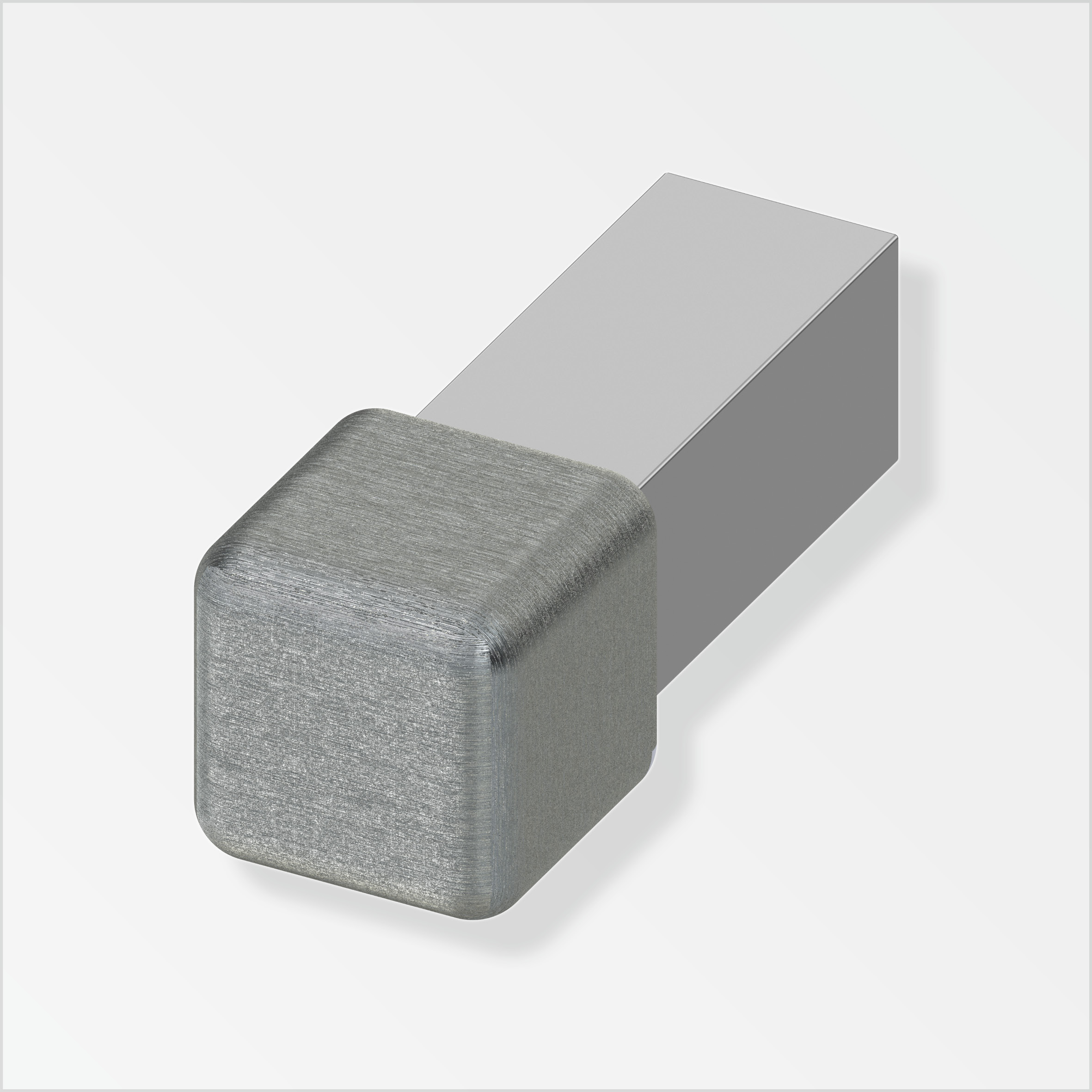 Alfer Quadrat-Fliesenecke, 10 mm, edelstahl