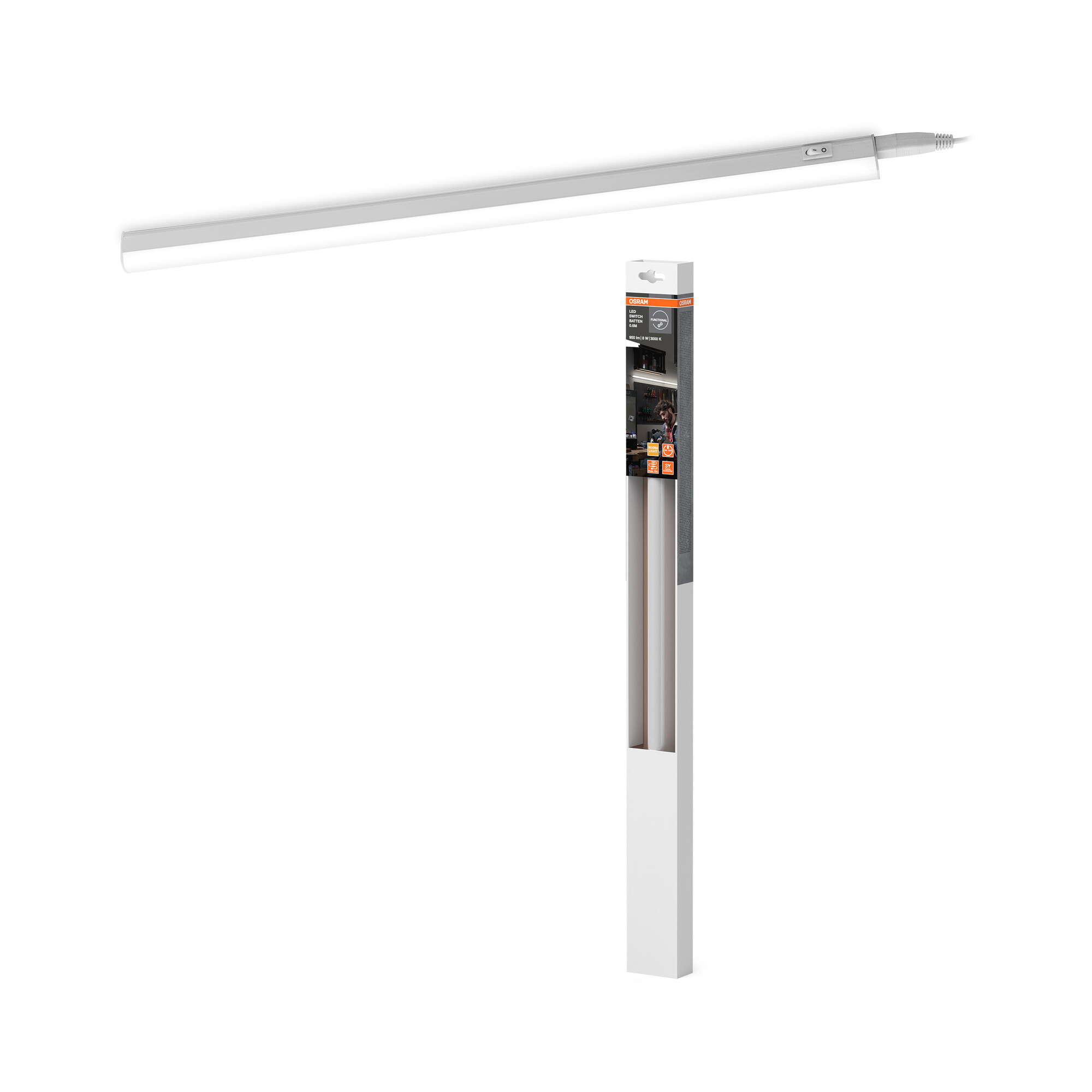 Osram Deckenleuchte "LED Office Line 0.6M", 25W, 4000K