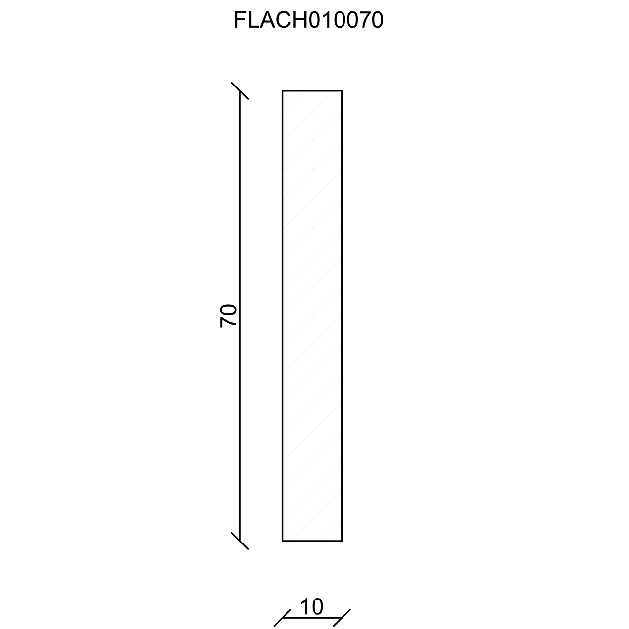 544020 Neuhofer Flachleiste, Fichte/Kiefer Weiß lackiert
