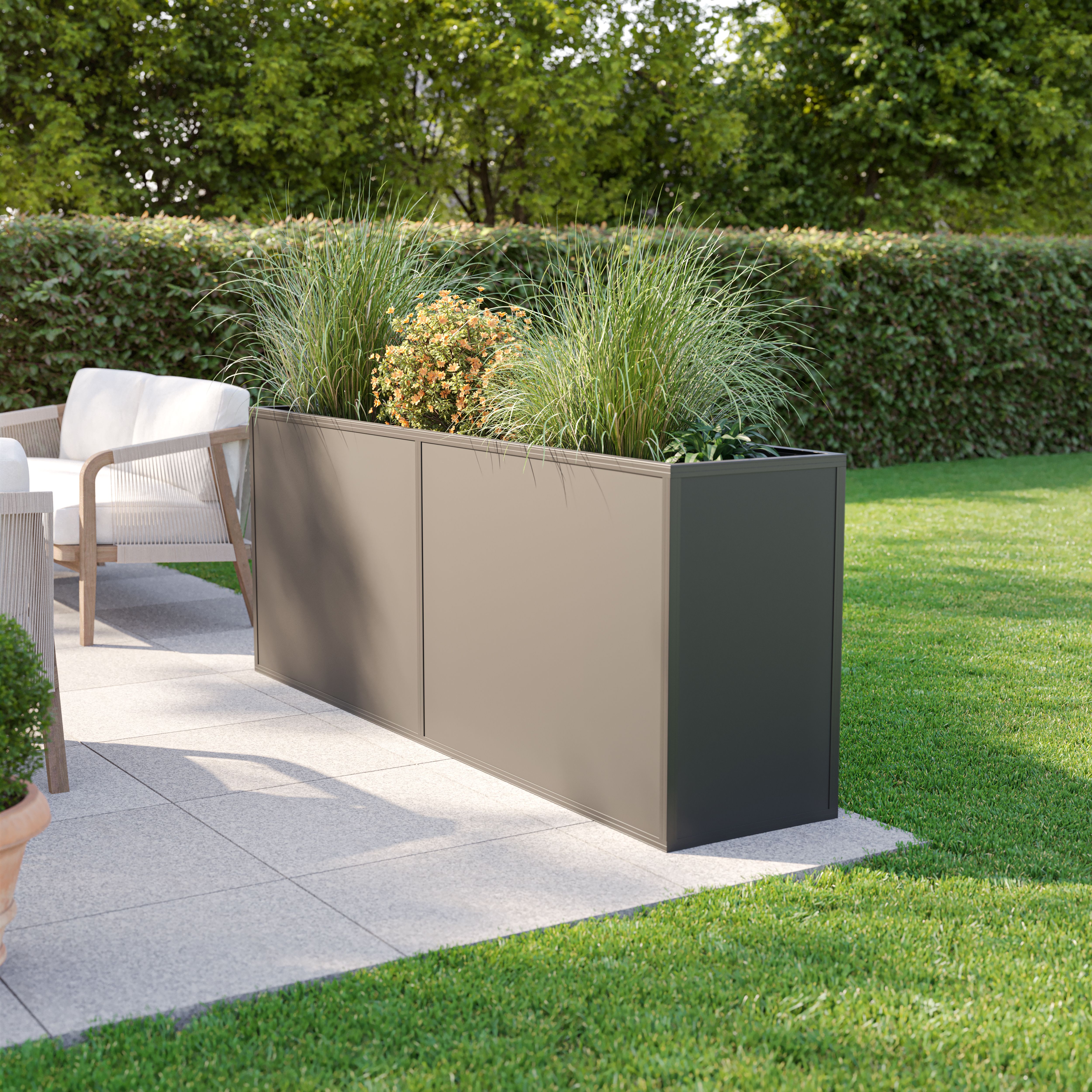 KGT Aluminium-Hochbeet 210, 45er Tiefe, Profilsystem "anthrazit-grau" KGT Aluminium-Hochbeet 210, 45er Tiefe, Profilsystem "anthrazit-grau"