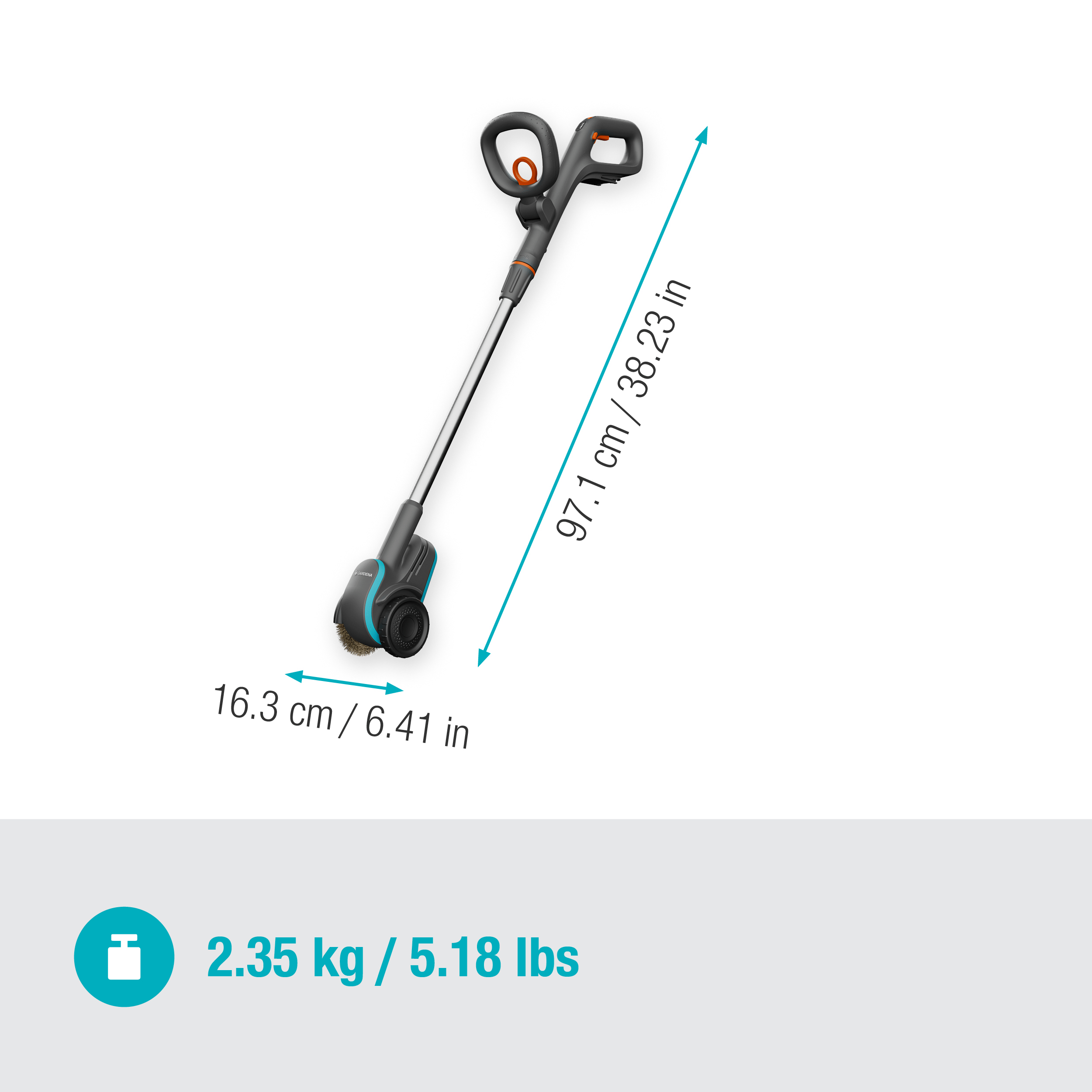 Gardena Akku-Fugenbürste EasyWeed 1800/18V P4A solo