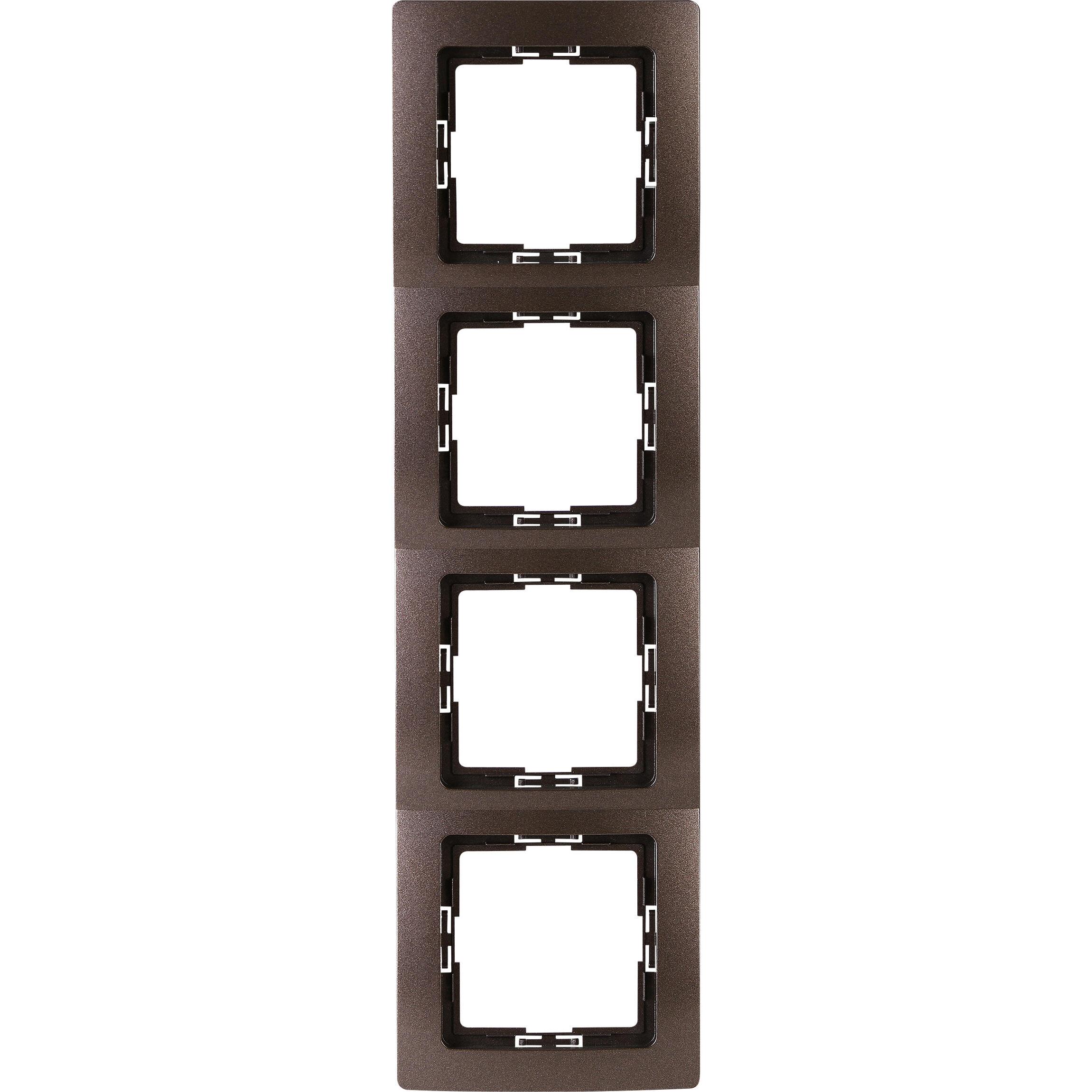 Kopp PARIS Abdeckrahmen 4-fach, palisander Kopp PARIS Abdeckrahmen 4-fach, palisander