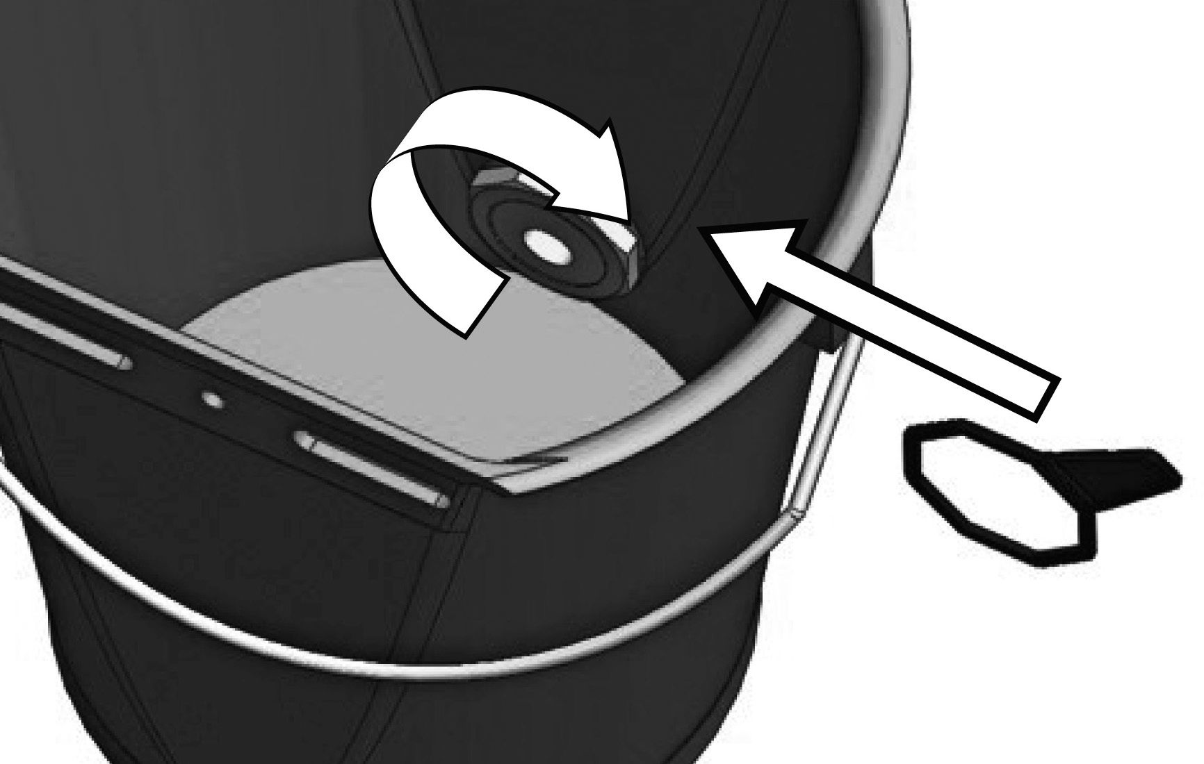 Kerbl Kälbertränkeeimer mit Hygieneventil